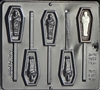 929 Coffin with Mummy Lollipop Chocolate Candy Mold