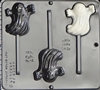 938 Happy Ghost Lollipop Chocolate Candy Mold