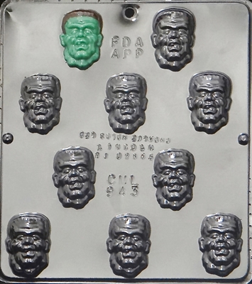 943 Monster Face Chocolate Candy Mold