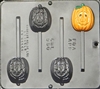 950 Pumpkin Pops Lollipop Chocolate Candy Mold