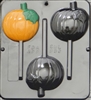 955 Pumpkin Lollipop Chocolate Candy Mold