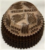 BC-23 "Fresh Baked" printed Brown/Beige Standard Baking Cup 500 ct.