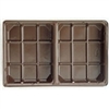 BO-3IFBQ 1/2 lb Brown Fudge 2 cavity, 6 15/16 x 4 3/8 x 7/8 Quantity 125