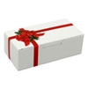 BO-71Q  1/4 lb. Ribbon & Holly Box. 1 piece. 4 1/2in. x 2 5/16in. x 1 1/8in. Quantity 100