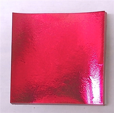 F463 Fuchsia Foil. 4 in. x 4 in. Qty 125 sheets