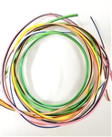 AUTOMOTIVE PRIMARY WIRE 18 GAUGE AWG HIGH TEMP TXL WITH PARALLEL STRIPE (LOT A) 6 COLORS 5 FT EA MADE IN USA