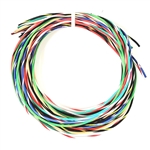 AUTOMOTIVE PRIMARY WIRE 18 GAUGE AWG HIGH TEMP TXL WITH STRIPE (LOT A) 8 COLORS 25 FT EA MADE IN USA