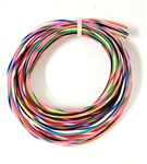 AUTOMOTIVE PRIMARY WIRE 18 GAUGE AWG HIGH TEMP TXL WITH STRIPE (LOT B) 8 COLORS 5 FT EA MADE IN USA