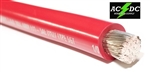 1/0 Gauge Battery Cable Marine Grade Tinned Copper (per ft) RED
