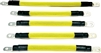 ACDC WIRE AND SUPPLY 2 Gauge Golf Cart Braided Battery Cable Set, (Yellow) E-Z-GO 1994 & UP MED/TXT 36V U.S.A Made
