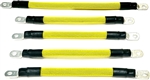 AC/DC WIRE AND SUPPLY 6 Gauge  Golf Cart Braided Battery Cable Set, (Yellow) E-Z-GO 1994 & UP MED/TXT 36V U.S.A Made