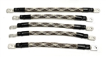 ACDC WIRE AND SUPPLY 2 Gauge Golf Cart Braided Battery Cable Set, (Rattle snake) E-Z-GO 1994 & UP MED/TXT 36V U.S.A Made