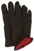 FLEECED LINED BROWN JERSEY GLOVE