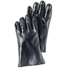 12" BLACK PVC GLOVES