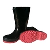 STORMTRACKS PVC KIDS' OVER-SOCK BOOTS - BLACK / RED