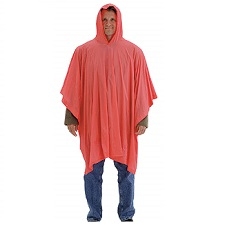 ORANGE RAIN PONCHO