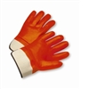 ORANGE PVC GLOVE - SAFETY CUFF