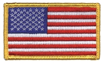 USA flag embroidered patch for souvenir or uniform