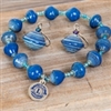 Blue Beadforlife Bracelet & Earring Set