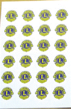 Stickers Lion Logo x24 per sheet
