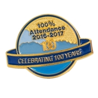 100% Attendance Pin 2016-17