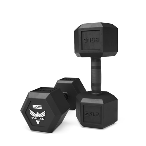 Elite Hex Rubber Dumbbell Pairs