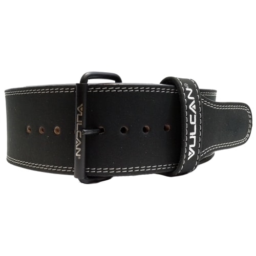 Vulcan Black Leather Powerlifting Belt