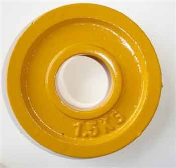 1kg Rule Yellow Metal Change Plate 1.5kg (pair)