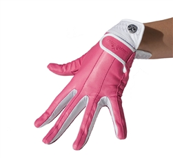 WALTER GENUIN GOLF GLOVE - fuchsia-white