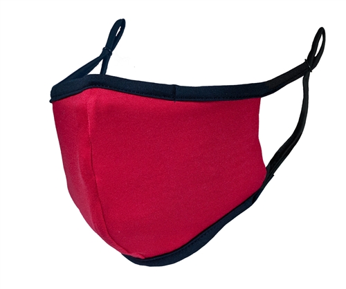 FACE MASK -  Adult size - red- - temporarily SOLD OUT