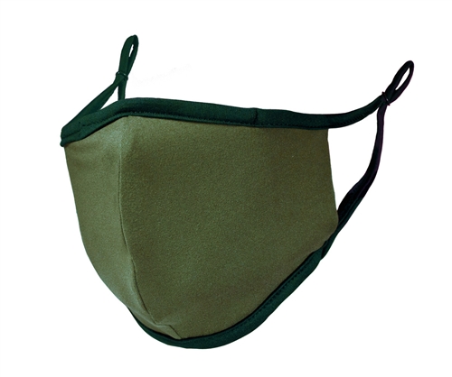 FACE MASK -  Adult size - hunter green