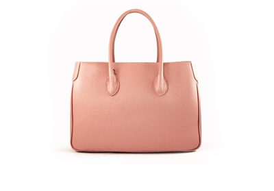 MAXIMA LEATHER HAND  BAG -powder