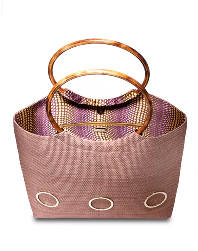 MARBELLA JACKIE JUTE TOTE - copper