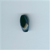 Asian Blue and White Bead - Cobalt blue, 11x20mm