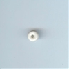 Asian Blue and White Bead - White rondelle, 11mm