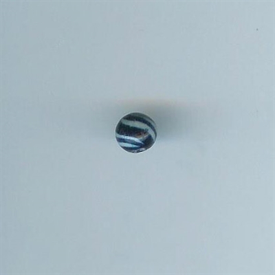 Asian Blue and White Bead - 8mm stripe