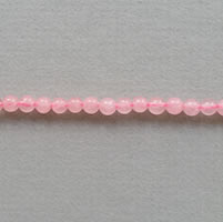 Rose Quartz in Three Sizes: 4mm