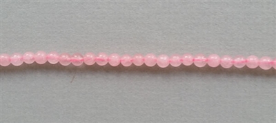 Rose Quartz in Three Sizes: 4mm