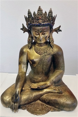 Photo of Nepalese Buddha, circa 1850