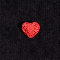 Cinnabar - 1x1-1/4" Heart - Large