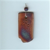 Raku Pendant - Copper Shades