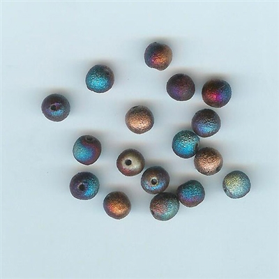 Round Raku Bead - 6mm