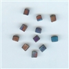 Square Raku Bead - 7mm