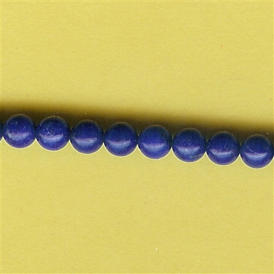 Round lapis lazuli beads - 4mm