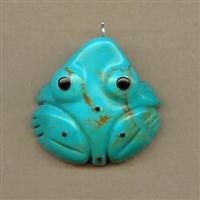 Zuni Indian Frog Fetish Pendant