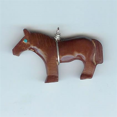 Zuni Fetish - Pipestone Horse