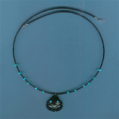 Zuni Jet Frog Necklace Kit