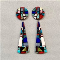 Photo of Earrings by Chris Nieto, Pueblo Santo Domingo (Kewa)