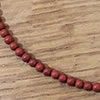 4mm Red Jasper beads - matte finish - 15" strands
