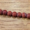 Photo of 6mm Red Jasper beads - matte finish